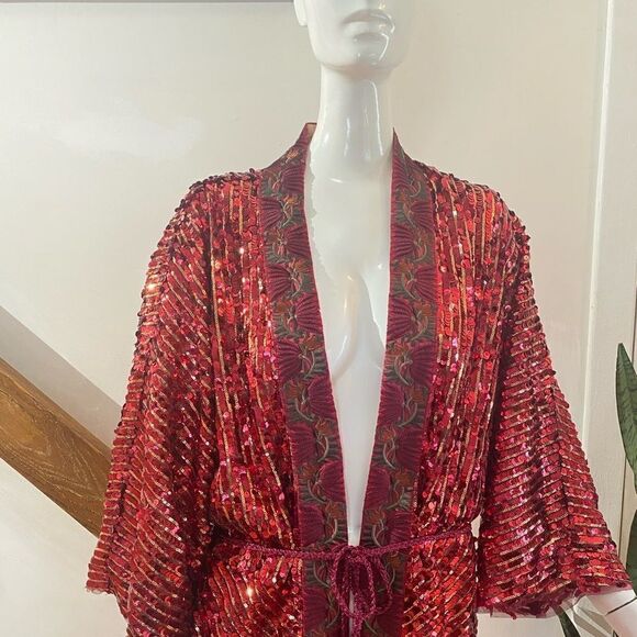 New Free People Sequin Embroidered Light Coming - Picture 7 of 7